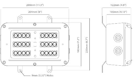 SPARTAN Bulkhead BL24 dimensionsA-557-750